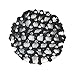 Silvercell Bun Cover Snood Hair Net Ballet Dance Skating Chic Crochet With Diamond (Black)