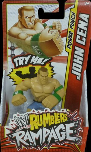 WWE Rumblers Rampage John Cena Punch Action Figure