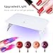 MiroPure 24W Nail Lamp with Dual Light Source and 2 Timer Settings for All Gel Nail