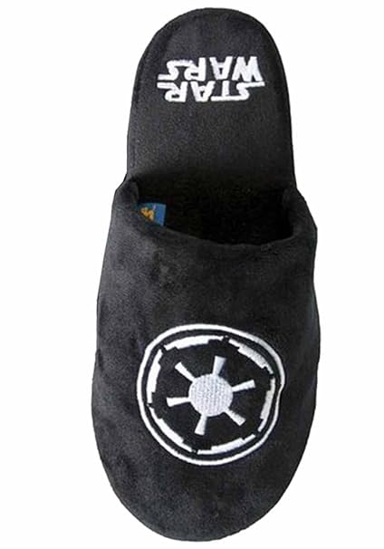 Star Wars Galactic Empire Plüsch Pantoffeln Slipper Hausschuhe Schwarz - 42-44