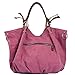 Tom Clovers Canvas Oversized Hobo Top Handle Genuine Leather Tote Handbag Shoulder Weekender Crossbody Bag for Women