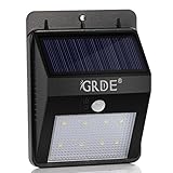 Solar Light, 8LED Solar Powered Wireless Motion Sensor Light Outdoor Waterproof Security Lighting- Motion Detector with Bright/ Dim Mode; Day/ Night Auto ON/OFF for Deck Garden Outside Wall(1 Pack)