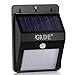 Solar Light, 8LED Solar Powered Wireless Motion Sensor Light Outdoor Waterproof Security Lighting- Motion Detector with Bright/ Dim Mode; Day/ Night Auto ON/OFF for Deck Garden Outside Wall(1 Pack)