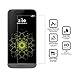LG G5 Screen Protector,[2 Pack] YMAKSI Scratch Proof Anti-Bubble High Definition 2.5D Rounded Edge Tempered Glass for LG G5, Lifetime Replacement Warranty