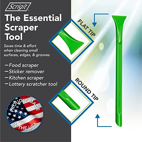 Scrigit Scraper Wide Blade No-Scratch Plastic Scraper Tool, 6 Pack - View #6