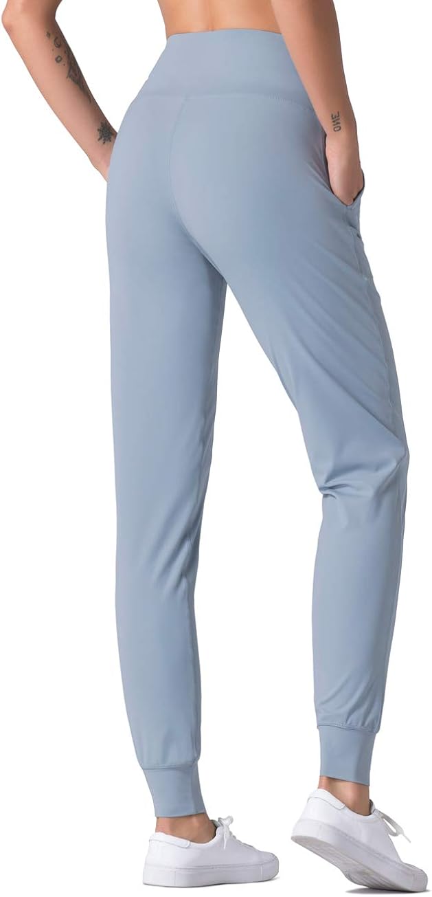 Dragon Fit Joggers for Women with Pockets,High Waist Workout Yoga Tapered Sweatpants Women's Lounge Pants: Clothing