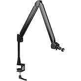 Elgato Wave Mic Arm - Premium Broadcasting Boom Arm with Cable Management Channels, Desk Clamp, 1/4" Thread Adapters, Fully A