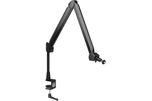 Elgato Wave Mic Arm - Premium Broadcasting Boom Arm with Cable Management Channels, Desk Clamp, 1/4" Thread Adapters, Fully Adjustable, perfect for Podcasts, Streaming, Gaming, Home Office, Recording