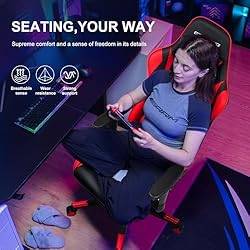 GTRACING Gaming Chair with Footrest, Ergonomic