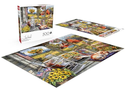 Buffalo Games - Tom Wood - Mr. Grumpy Grey - 500 Piece Jigsaw Puzzle for Adults - Challenging Puzzle Perfect for Game Nights - Finished Size is 21.25 x 15.00