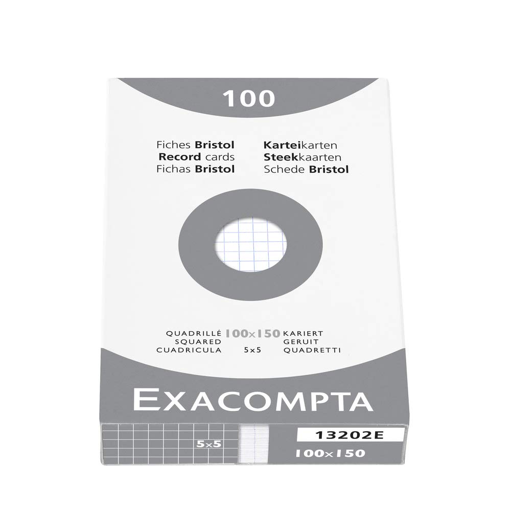 Exacompta Cartoncini Bristol 10x15 Cm - Confezione Da 100 Fogli Multicolore Per Scuola E Ufficio - Foto 6