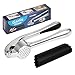 Garlic Press, WINSEE Heavy Duty Garlic and Ginger Press Peeler Set, Professional Kitchen Mincer with Silicone Tube Roller, Dishwasher Safe