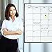 Lockways Dry Erase Calendar Whiteboard, Magnetic White Board Calendar Monthly 48 X 36 Inch, Ultra-Slim Black Aluminium Frame