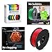 TIANSE Red PLA 3D Printer Filament, 1.75mm Diameter Tolerance +/- 0.03 mm, 2.2lb Spool