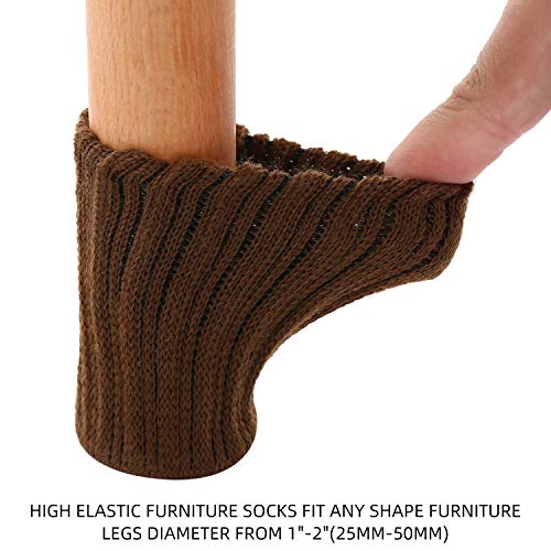 Chair Leg Socks, 24 PCs Chair Leg Floor Protectors with AntiSlip