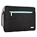 MOSISO Polyester Shoulder Bag Compatible with 14-15 inch Laptop, Pure Black & Pure Blue