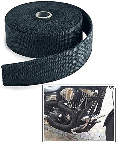 Newlly (Unbranded) Bike Motorbike Exhaust Heat Shield Silencer Wrap (Black) 5 Meters