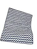 Baby Doll Bedding Chevron Crib Comforter, Navy