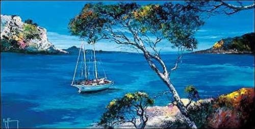 Rahmen Kunst Keilrahmen Bild Roger Keiflin Le Voilier Blanc