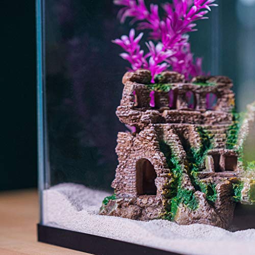 Aquatic Roman Colosseum Pillars Gladiators Large Aquarium