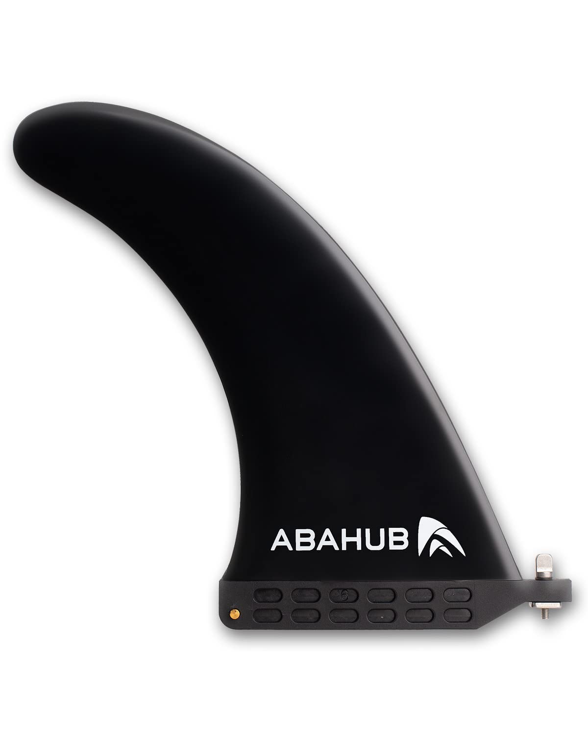 Abahub 9'' SUP Single Center Fin, No Tool Fin Screw, Fiberglass Reinforeced 9 inch SUP Replacement Fins for Surfboard, Stand-up Paddle Board, Longboard, Black/Blue/White