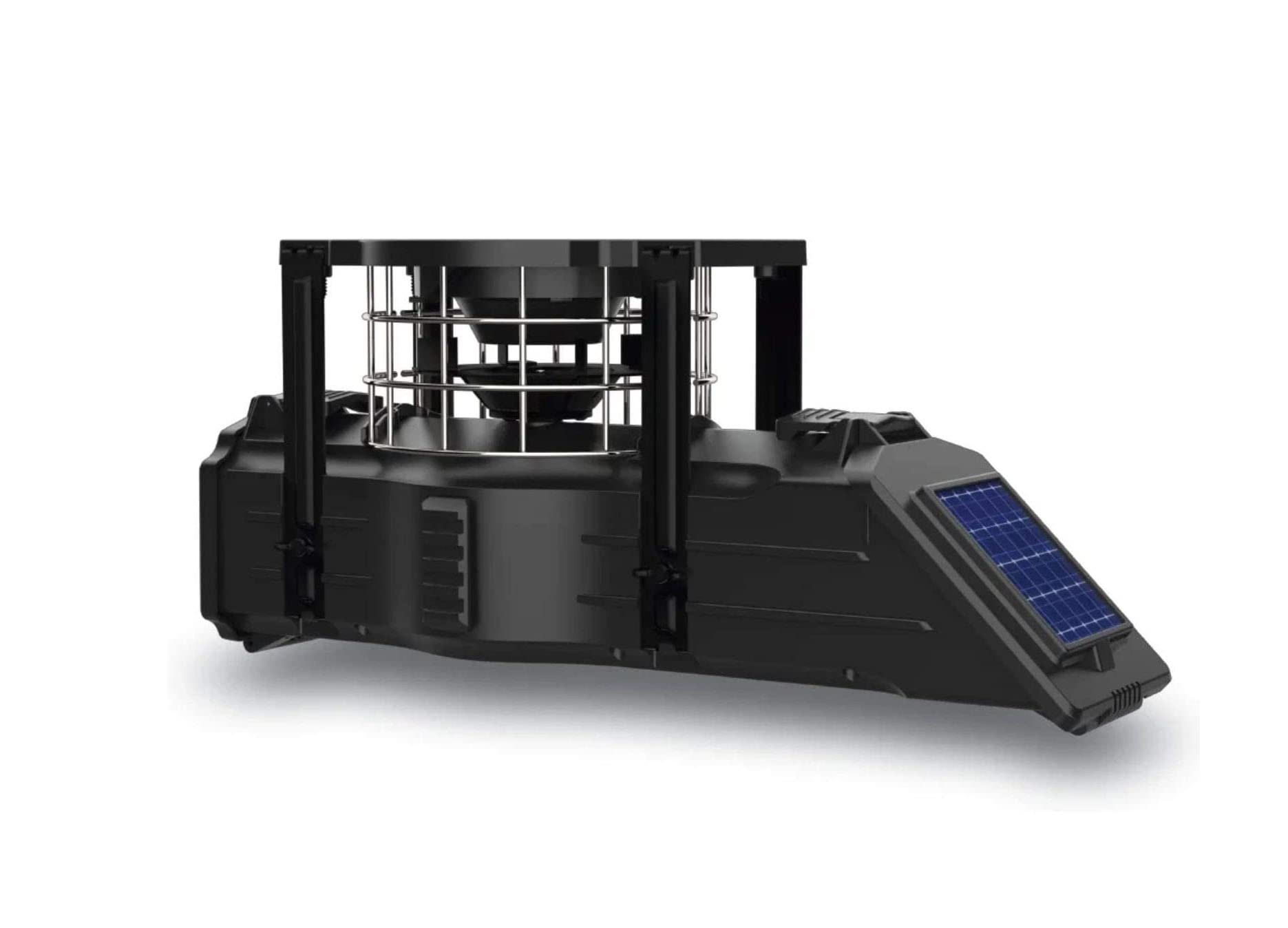 Photo 1 of American Hunter Sunslinger Digital Weather Resistant Hunting Deer Game Feeder Kit with Integrated Solar Panel (6v Spring Top Battery Sold Separately) |Metal Spin Plate | Easy Setup