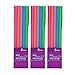 Bubba Big Straws 5ct Reusable Straws, Classic Colors (Pack of 3)