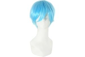MapofBeauty 12"/30cm Role Playing Hair Cosplay Short Wig (Light Blue)