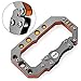 WINGOO Stainless Steel Key Chain Quickdraw Carabiner Anti-lost Key Chain Climbing Carabiner Backpack Buckle(Orange)