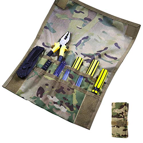 Tactical Rollup Tool Pouch with 12 Pockets Hand Tool Roll