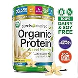 Purely Inspired Organic Protein Shake Powder, 100% Plant Based with Pea & Brown Rice Protein (Non-GMO, Gluten Free, Vegan Friendly), French Vanilla, 1.5 Pound (Pack of 1)