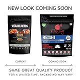 Organic Red Reishi Mushroom Extract Powder (4oz / 114gm) 20:1 Concentration (Ganoderma Lucidum, Lingzhi) Pure Wildcrafted, Certified Organic, Vegan, Non-gmo, Gluten-free