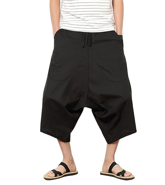 pantaloni corti larghi uomo