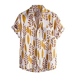 Button Up Shirt Men Mens Hawaiian Shirts Button