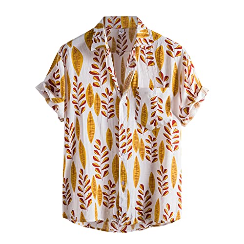 Button Up Shirt Men Mens Hawaiian Shirts Button