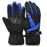Vbiger Winter Ski Gloves Waterproof Outdoors Sports Gloves Warm Snow Gloves for Men Women