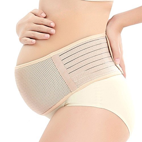 Maternity Belt Comfortable Adjustable Elastic Maternity Band Pregnancy Support Belt (Nude, one size)
