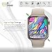 IQ Shield Screen Protector Compatible with Apple Watch Series 4 (44mm)(6-Pack)(Max Coverage) Anti-Bubble Clear Film