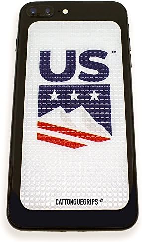 CatTongue Grips - Large Tom Cat - Patented Customizable Phone case grip for Cell Phones, Tablets &amp; Remotes. Love! Handle Phone Grip works on ANY device socket-pop it on iPhones 6+ 7+ 8+ X iPad &amp; more