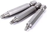 Gasea 3 Sets 2" Magnetic Square Screwdriver Bits 1/4" Hex Shank S2 Steel SQ1 view 4