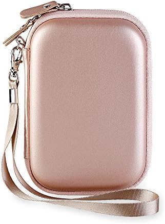 Canboc Hard Carrying Case for Polaroid Mint Pocket Printer, Polaroid Snap & Polaroid Snap Touch, Mesh Pocket for Polaroid 2x3ʺ Photo Paper, Smooth Double Zipper Protective Travel Bag, Rose Gold 6 51LvkUfqw7L. AC