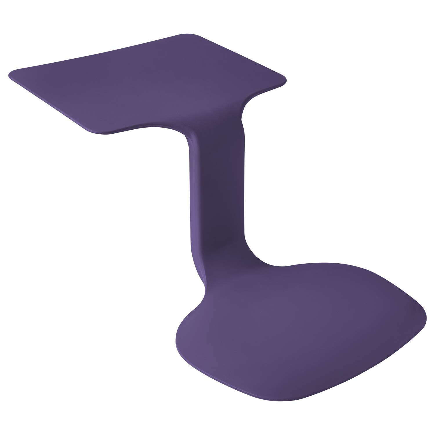 ECR4Kids - ELR-15810-EP The Surf Portable Lap Desk, Flexible Seating for Homeschool and Classrooms, One-Piece Writing Table for Kids, Teens and Adults, GREENGUARD [Gold] Certified, Eggplant: Industrial & Scientific