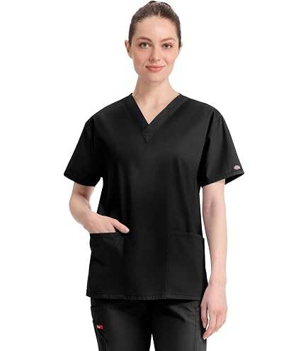 Amazon.com: Dickies EDS Essentials Men Scrubs Top V-Neck DK645, XS