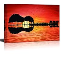 Canvas Wall Art Musical Elements Canvas Prints Home Artwork Decoration for Living Room,Bedroom,Music Room - 12x18 inches