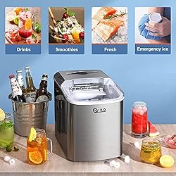DIDO Ice Maker Countertop, 10Pcs Bullet Ice in 6-8
