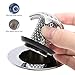 YZHI Drain Hair Catcher Shower Drain Hair Trap Shower Drain Tub Sink Drain Strainer 4 Compatible Rubber Rings (1-Set)