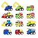 TOYMYTOY Pull Back Vehicles, 12-Pack Mini Construction Vehicles Race Car Toy Trucks for Kids Toddlers Boys Girls Pull Back and Go Car Toy Play Set