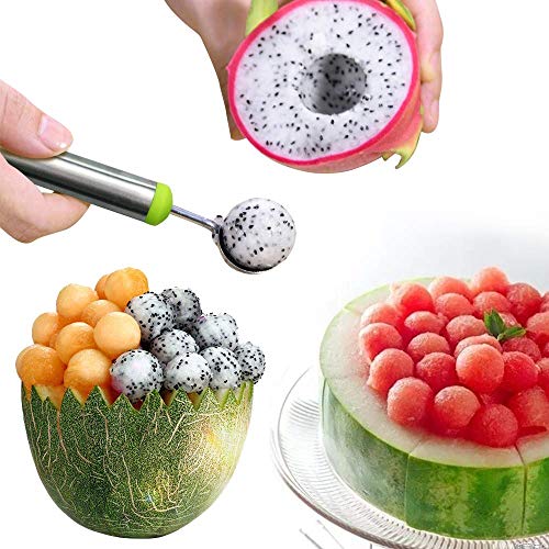 Windmill Watermelon Cutter Set - Stainless Steel Watermelon Slicer, Carver, Cutter, Knife - Carving and Cutting Tools for Home 3 PACK