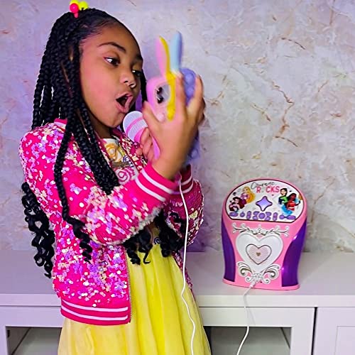 eKids Disney Princess Karaoke Machine, Bluetooth Speaker with
