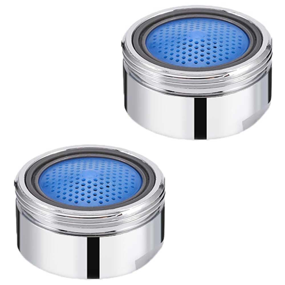 2 Pcs Water Saver Spout Filter Aerator Mesh Head Faucet Replacement Parts Insert Nozzle for Kitchen Bathroom 24mm